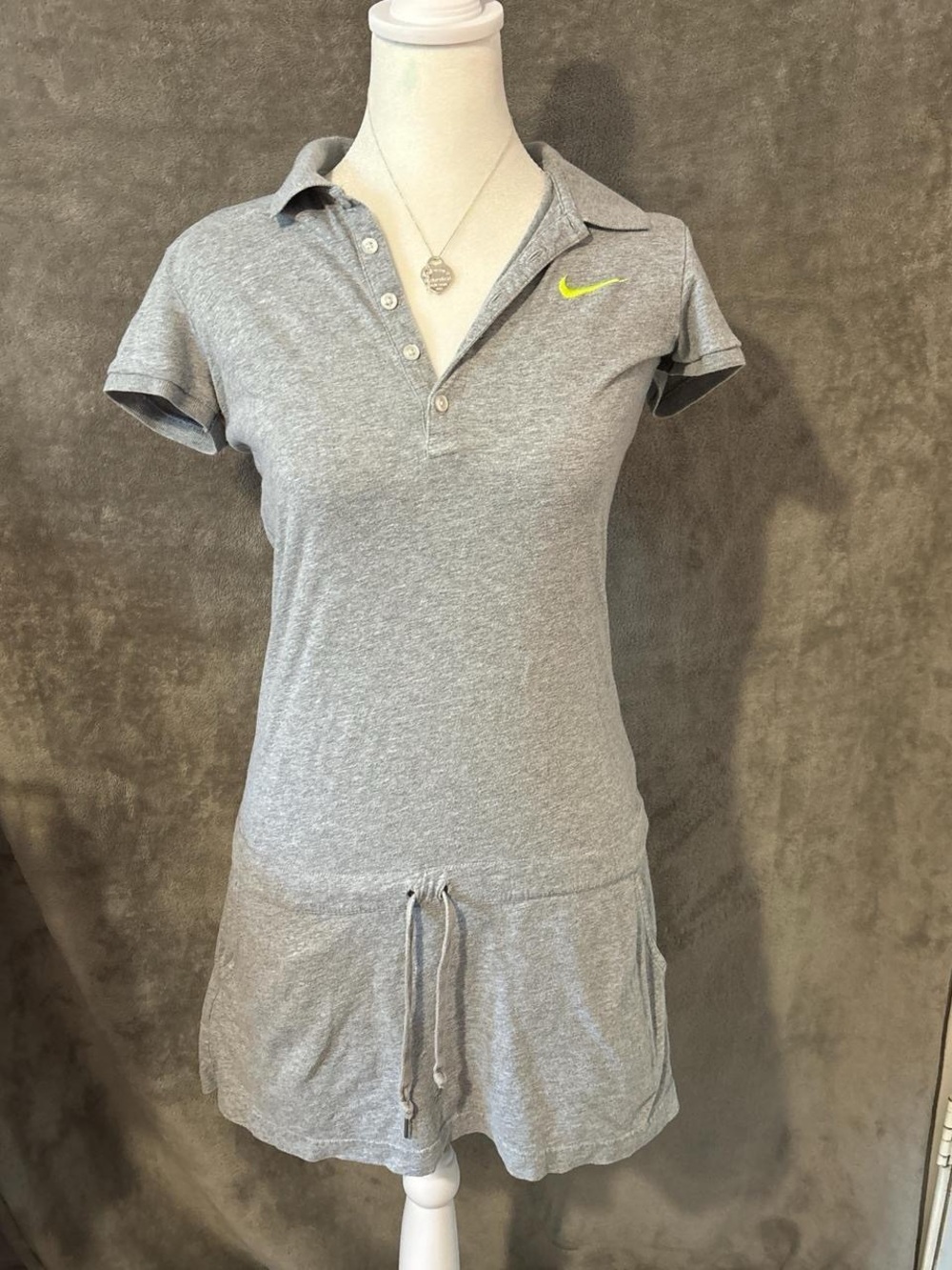 Y2k Preppy Grey Nike Athletic Activewear Tennis Dress